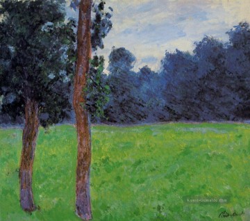  Monet Malerei - zwei Bäume auf einer Wiese Claude Monet